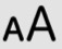 Image of the 'aA' icon in Safari.